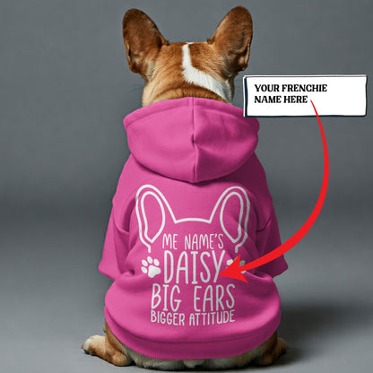 Personalized French Bulldog Hoodies with Funny Quotes and Custom Name – Stylish, Cozy, and Premium 100% Cotton