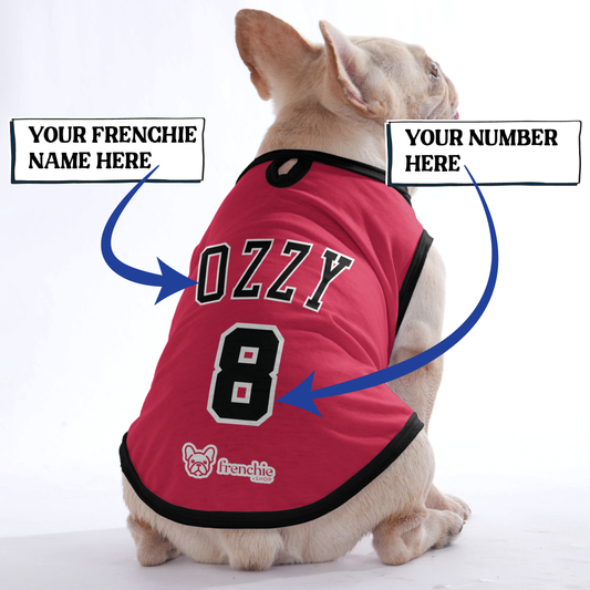 Custom Frenchie Shirt with Name & Number - Frenchie Shop Original