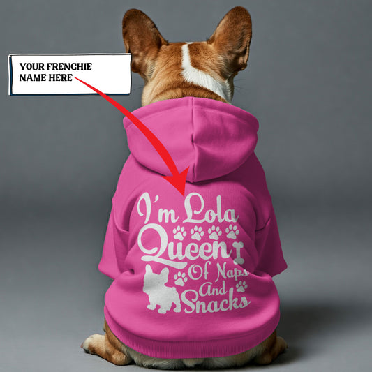 Personalized French Bulldog Hoodies with Funny Quotes and Custom Name – Stylish, Cozy, and Premium 100% Cotton