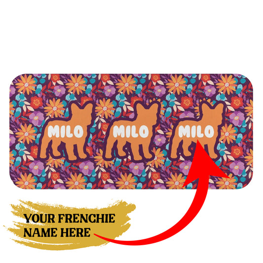 Personalized Frenchie Towel with Frenchie Name