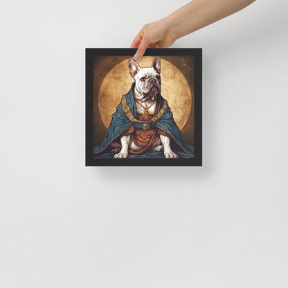 Artful Frenchie Framed Poster - Distinctive Canine Wall Art