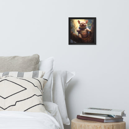 Koala Frenchie Framed Poster - An Adorable and Artistic Choice for Pet Lovers and Koala Admirers