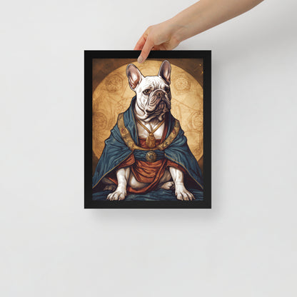 Artful Frenchie Framed Poster - Distinctive Canine Wall Art