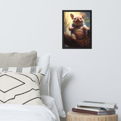 Koala Frenchie Framed Poster - An Adorable and Artistic Choice for Pet Lovers and Koala Admirers