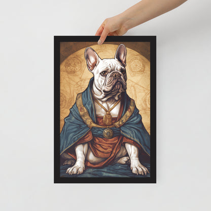 Artful Frenchie Framed Poster - Distinctive Canine Wall Art