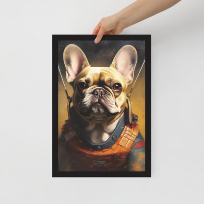 Captivating Frenchie Framed Poster - Essential Dog Lover's Wall Art