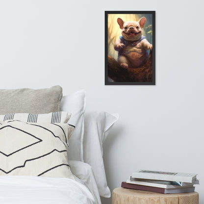 Koala Frenchie Framed Poster - An Adorable and Artistic Choice for Pet Lovers and Koala Admirers