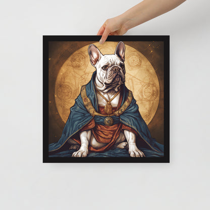 Artful Frenchie Framed Poster - Distinctive Canine Wall Art