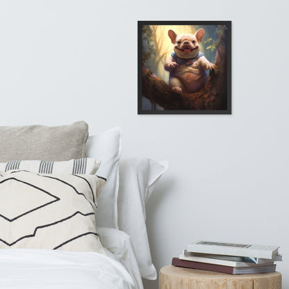 Koala Frenchie Framed Poster - An Adorable and Artistic Choice for Pet Lovers and Koala Admirers