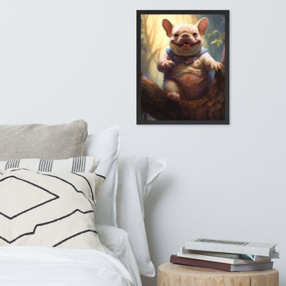 Koala Frenchie Framed Poster - An Adorable and Artistic Choice for Pet Lovers and Koala Admirers