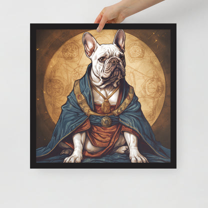 Artful Frenchie Framed Poster - Distinctive Canine Wall Art