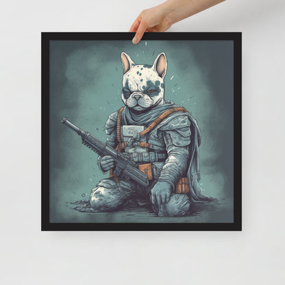 Chic Frenchie Framed Poster - Classic Canine Wall Art