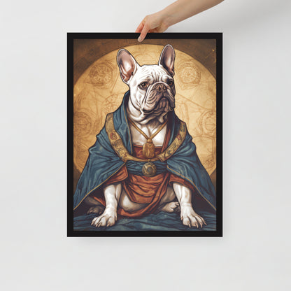 Artful Frenchie Framed Poster - Distinctive Canine Wall Art