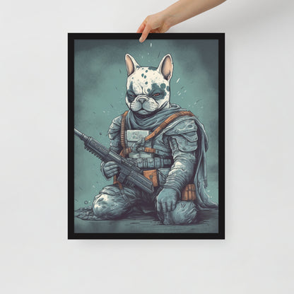 Chic Frenchie Framed Poster - Classic Canine Wall Art