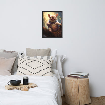 Koala Frenchie Framed Poster - An Adorable and Artistic Choice for Pet Lovers and Koala Admirers