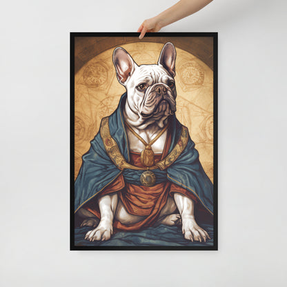 Artful Frenchie Framed Poster - Distinctive Canine Wall Art