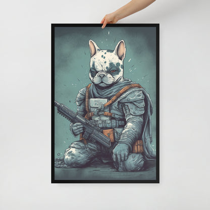 Chic Frenchie Framed Poster - Classic Canine Wall Art