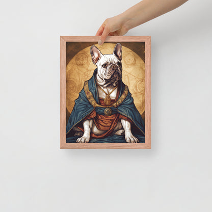 Artful Frenchie Framed Poster - Distinctive Canine Wall Art