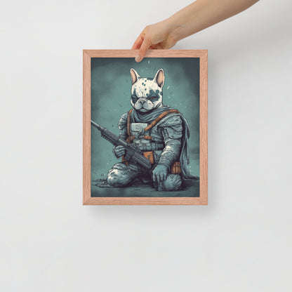 Chic Frenchie Framed Poster - Classic Canine Wall Art