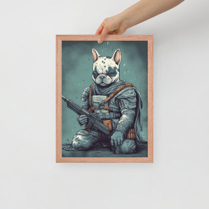 Chic Frenchie Framed Poster - Classic Canine Wall Art