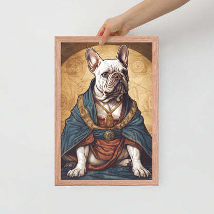 Artful Frenchie Framed Poster - Distinctive Canine Wall Art