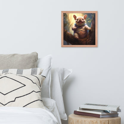 Koala Frenchie Framed Poster - An Adorable and Artistic Choice for Pet Lovers and Koala Admirers