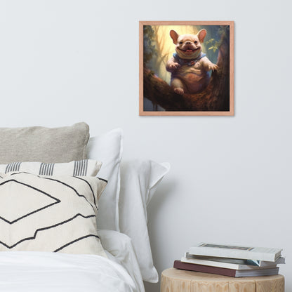 Koala Frenchie Framed Poster - An Adorable and Artistic Choice for Pet Lovers and Koala Admirers