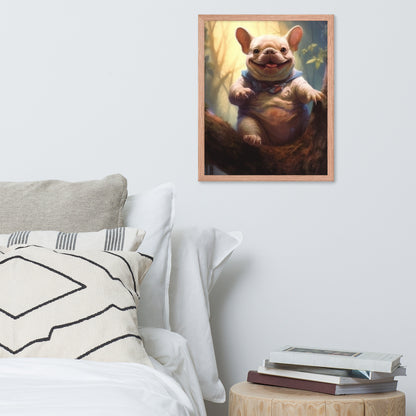 Koala Frenchie Framed Poster - An Adorable and Artistic Choice for Pet Lovers and Koala Admirers