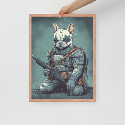 Chic Frenchie Framed Poster - Classic Canine Wall Art