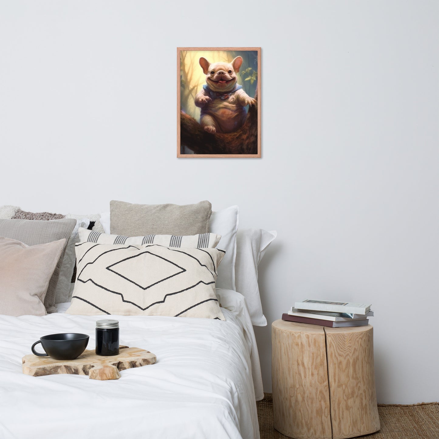 Koala Frenchie Framed Poster - An Adorable and Artistic Choice for Pet Lovers and Koala Admirers