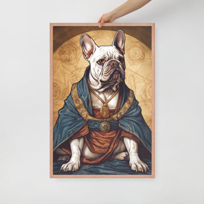 Artful Frenchie Framed Poster - Distinctive Canine Wall Art