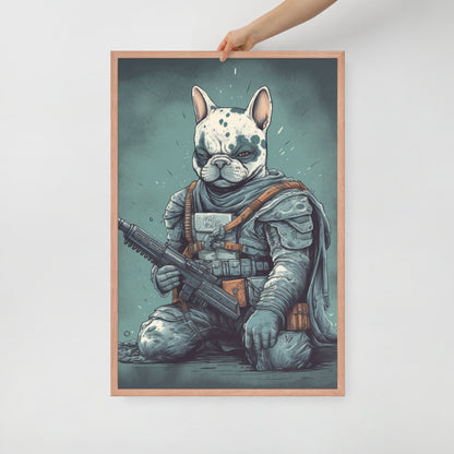 Chic Frenchie Framed Poster - Classic Canine Wall Art