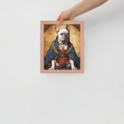 Artful Frenchie Framed Poster - Distinctive Canine Wall Art