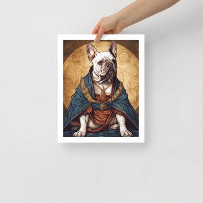 Artful Frenchie Framed Poster - Distinctive Canine Wall Art