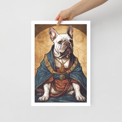 Artful Frenchie Framed Poster - Distinctive Canine Wall Art