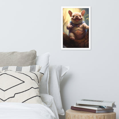 Koala Frenchie Framed Poster - An Adorable and Artistic Choice for Pet Lovers and Koala Admirers