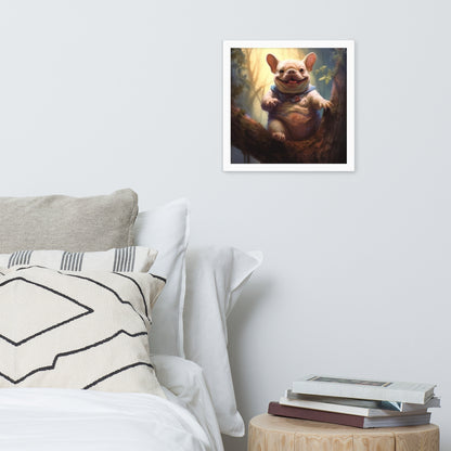 Koala Frenchie Framed Poster - An Adorable and Artistic Choice for Pet Lovers and Koala Admirers