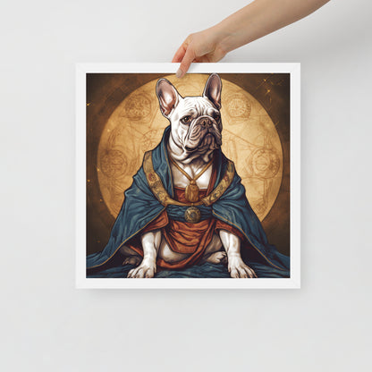 Artful Frenchie Framed Poster - Distinctive Canine Wall Art