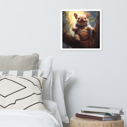 Koala Frenchie Framed Poster - An Adorable and Artistic Choice for Pet Lovers and Koala Admirers