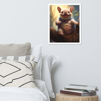 Koala Frenchie Framed Poster - An Adorable and Artistic Choice for Pet Lovers and Koala Admirers