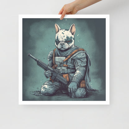 Chic Frenchie Framed Poster - Classic Canine Wall Art