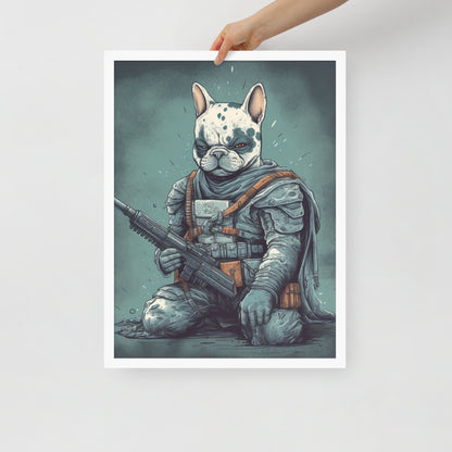 Chic Frenchie Framed Poster - Classic Canine Wall Art