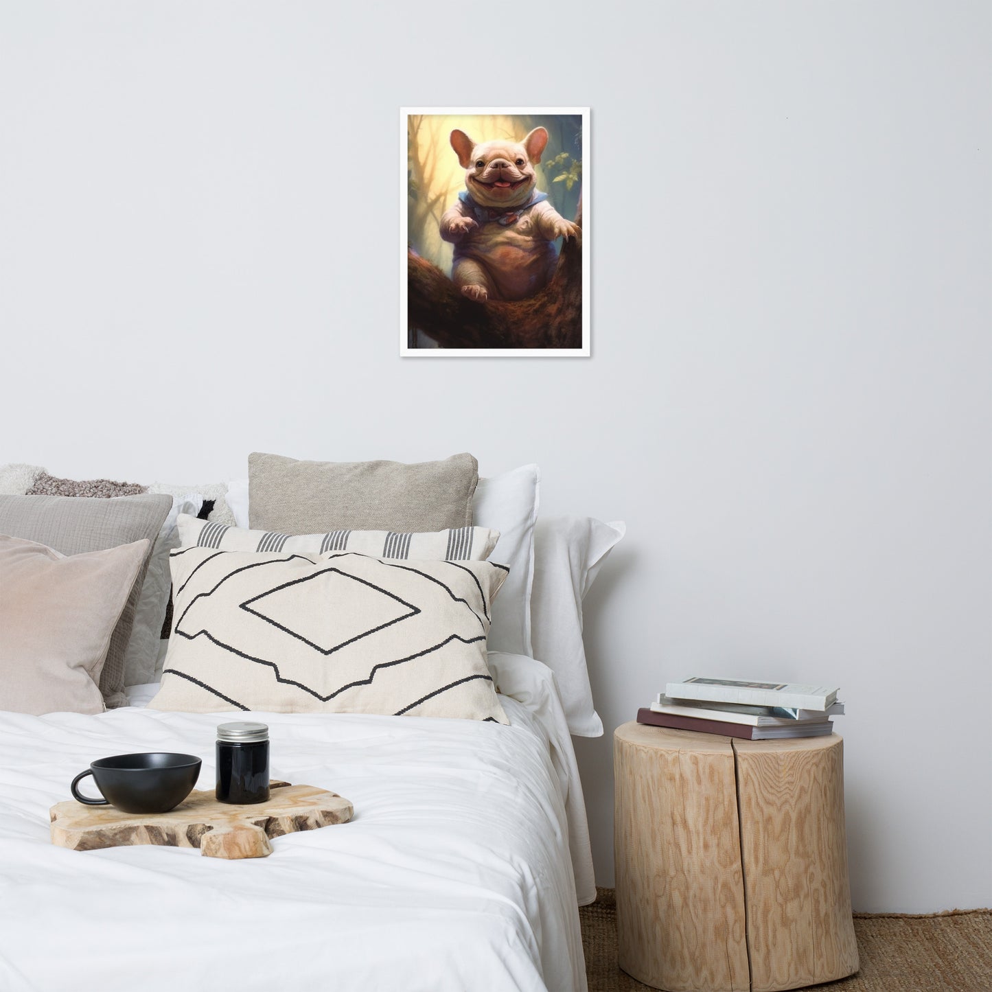 Koala Frenchie Framed Poster - An Adorable and Artistic Choice for Pet Lovers and Koala Admirers