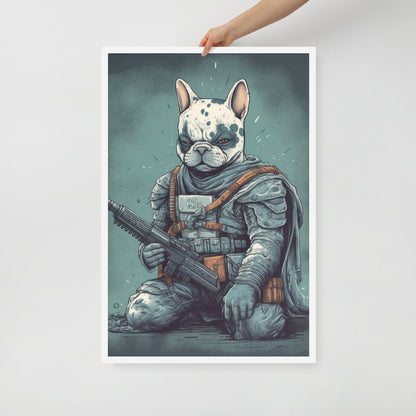 Chic Frenchie Framed Poster - Classic Canine Wall Art