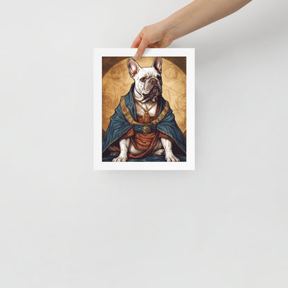 Artful Frenchie Framed Poster - Distinctive Canine Wall Art