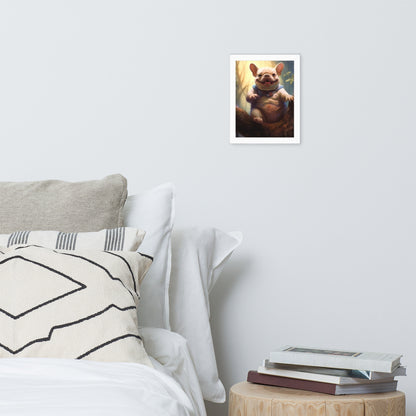 Koala Frenchie Framed Poster - An Adorable and Artistic Choice for Pet Lovers and Koala Admirers