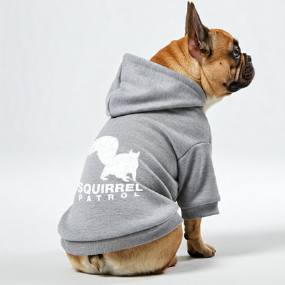 Squirrel Patrol - Personalized French Bulldog Hoodies with Funny Quotes – Stylish, Cozy, and Premium 100% Cotton