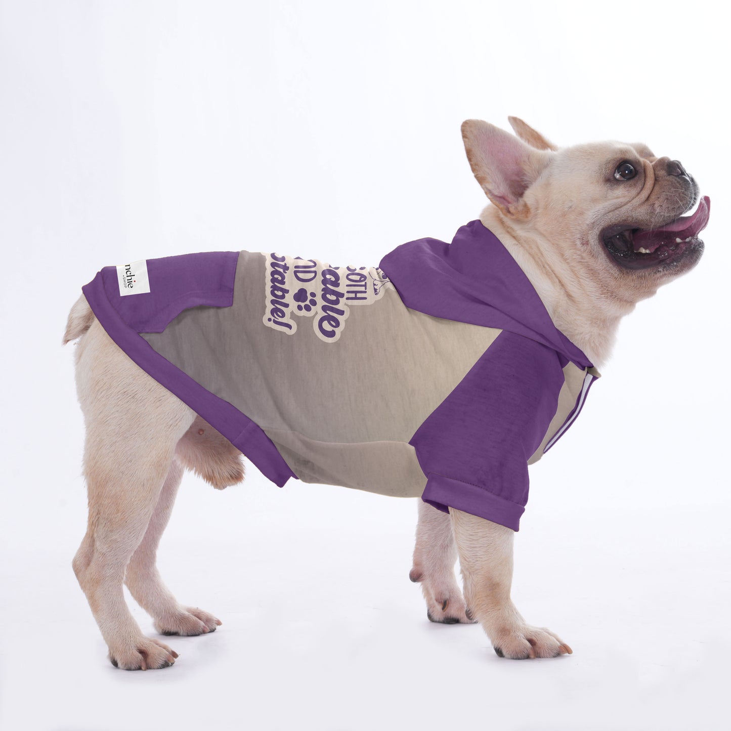 I'm both Adorable and Adoptable - Hoodies for French Bulldog  | Frenchie Shop Original