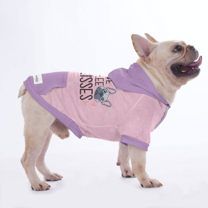 I Give Free Kisses - Hoodies for French Bulldog  | Frenchie Shop Original