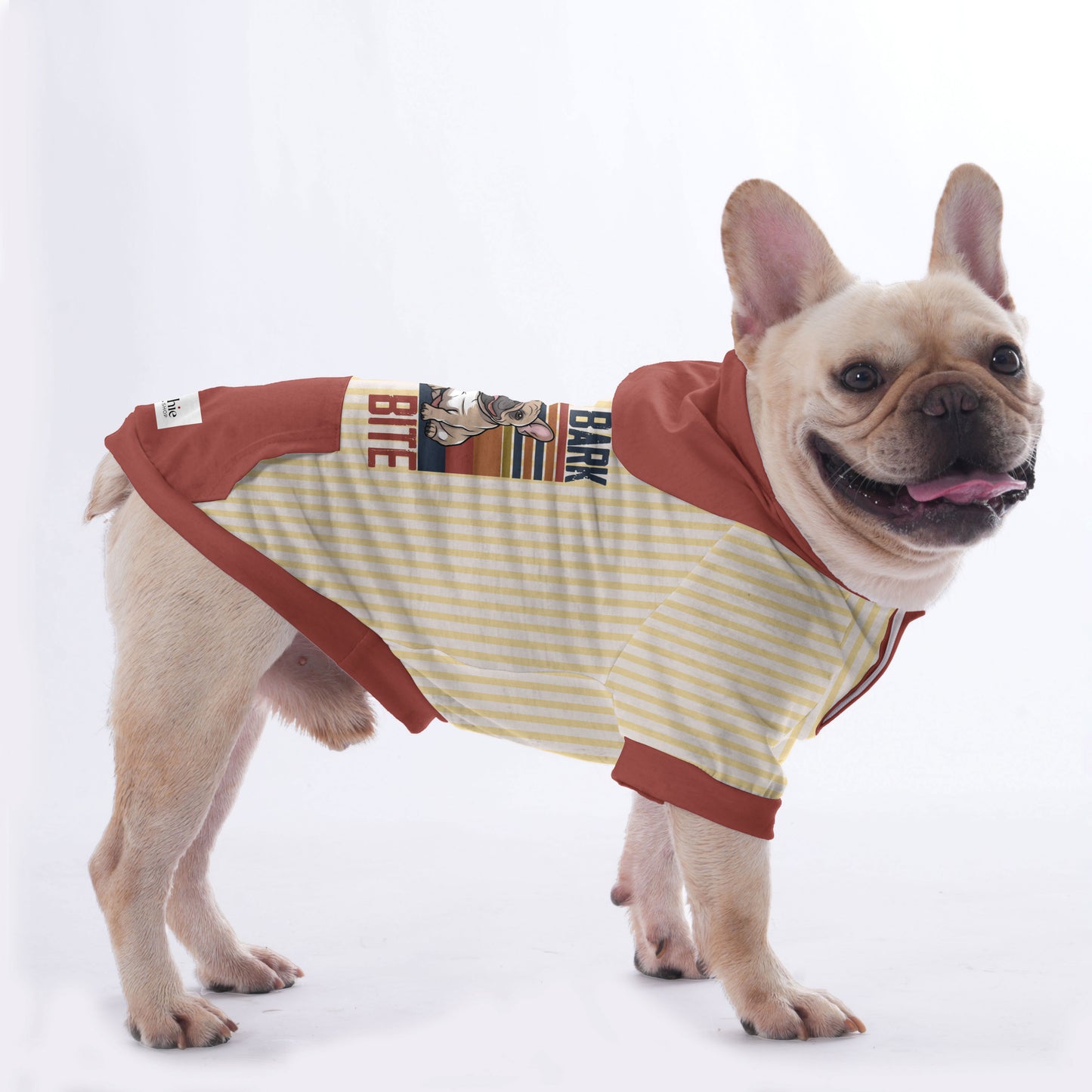 All bark No bite - Hoodies for French Bulldog  | Frenchie Shop Original